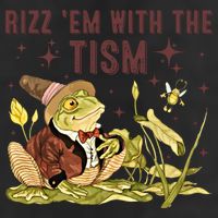 Autism Funny Rizz Em With The Tism Meme Autistic Frog Funny Gift Adult Drive Performance Visor