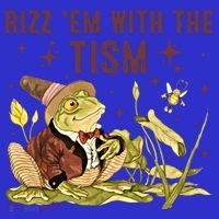 Autism Funny Rizz Em With The Tism Meme Autistic Frog Funny Gift Premium T-Shirt