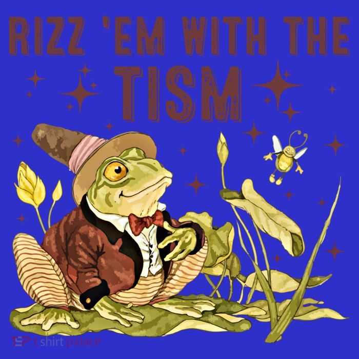 Autism Funny Rizz Em With The Tism Meme Autistic Frog Funny Gift Baby Bodysuit