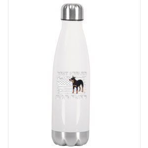 American Flag Red Blue Heeler Dad Gift Australian Cattle Dog Stainless Steel Insulated Water Bottle