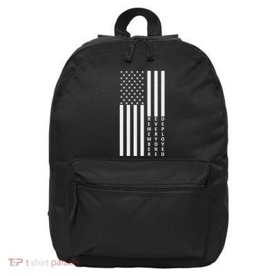 American Flag Red Friday Remember Everyone Deployed Military 16 in Basic Backpack