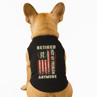 American Flag Retired 2025 Not My Problem Anymore Doggie Tank