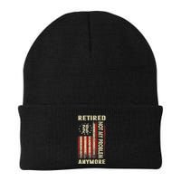 American Flag Retired 2025 Not My Problem Anymore Beanie