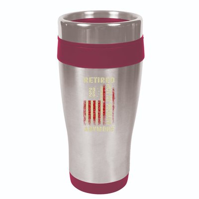 American Flag Retired 2025 Not My Problem Anymore 16oz Travel Tumbler