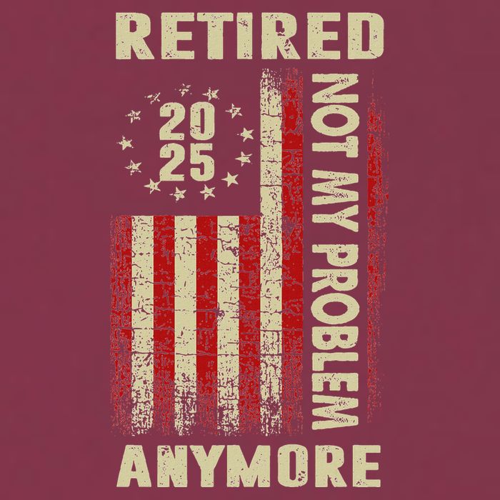 American Flag Retired 2025 Not My Problem Anymore 16oz Travel Tumbler
