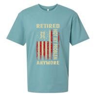 American Flag Retired 2025 Not My Problem Anymore Sueded Cloud Jersey T-Shirt