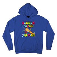 Autism Funny Rizz Em With The Tism Meme Autistic Giraffe Gift Hoodie