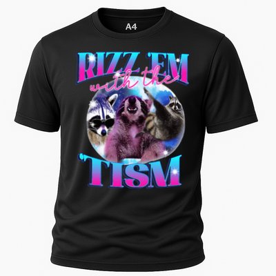 Autism Funny Rizz Em With The Tism Meme Autistic Opossum Performance Shirt