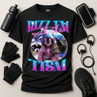 Autism Funny Rizz Em With The Tism Meme Autistic Opossum Performance Shirt