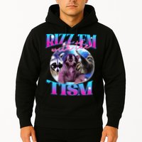 Autism Funny Rizz Em With The Tism Meme Autistic Opossum Hoodie