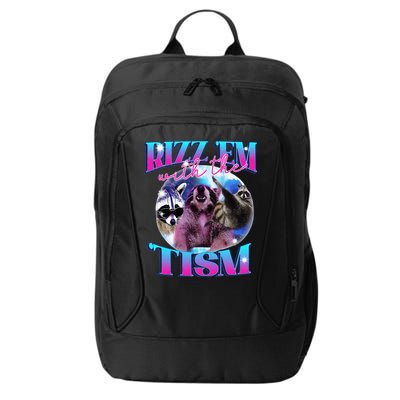 Autism Funny Rizz Em With The Tism Meme Autistic Opossum City Backpack