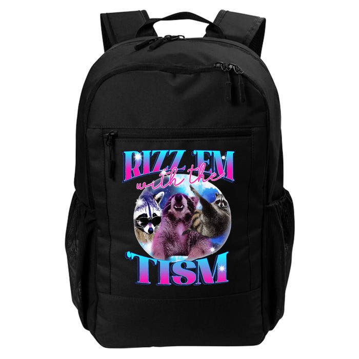 Autism Funny Rizz Em With The Tism Meme Autistic Opossum Backpack