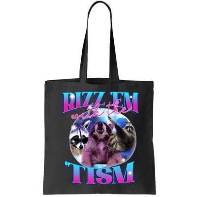 Autism Funny Rizz Em With The Tism Meme Autistic Opossum Bag