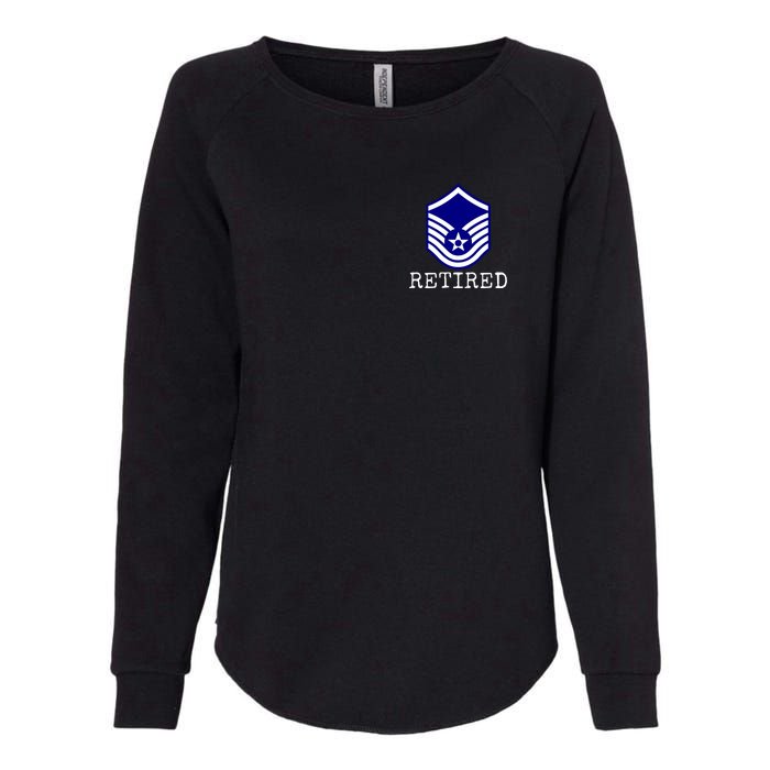 Air Force Retired E7 Master Sergeant Womens California Wash Sweatshirt