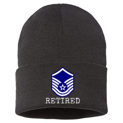 Air Force Retired E7 Master Sergeant Sustainable Knit Beanie