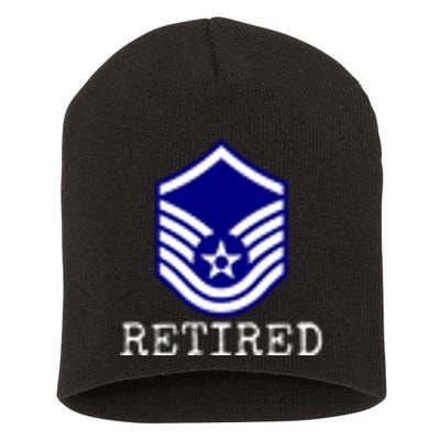 Air Force Retired E7 Master Sergeant Short Acrylic Beanie