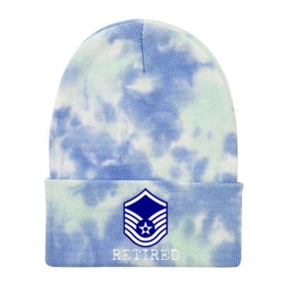 Air Force Retired E7 Master Sergeant Tie Dye 12in Knit Beanie