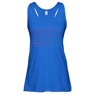 American Flag Railroad Train Conductor Gift Ladies Essential Flowy Tank