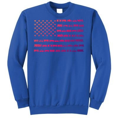 American Flag Railroad Train Conductor Gift Sweatshirt