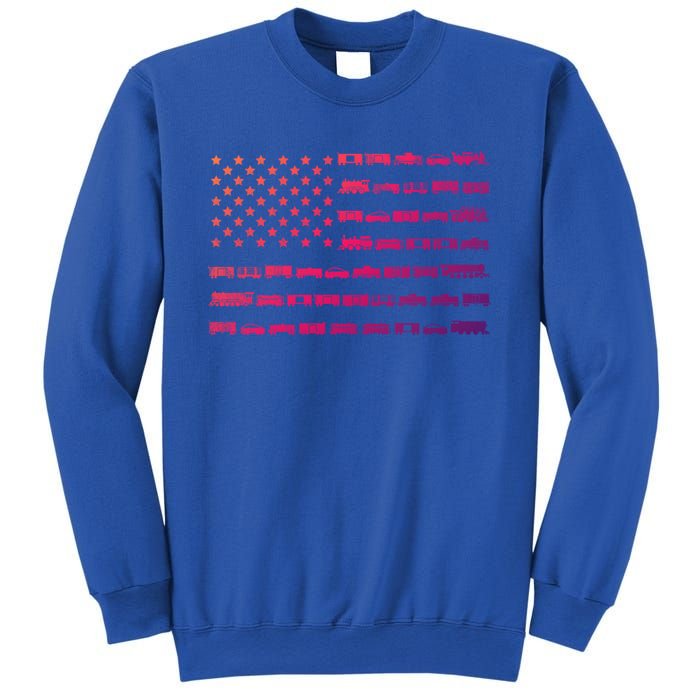 American Flag Railroad Train Conductor Gift Sweatshirt