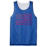 American Flag Railroad Train Conductor Gift Mesh Reversible Basketball Jersey Tank