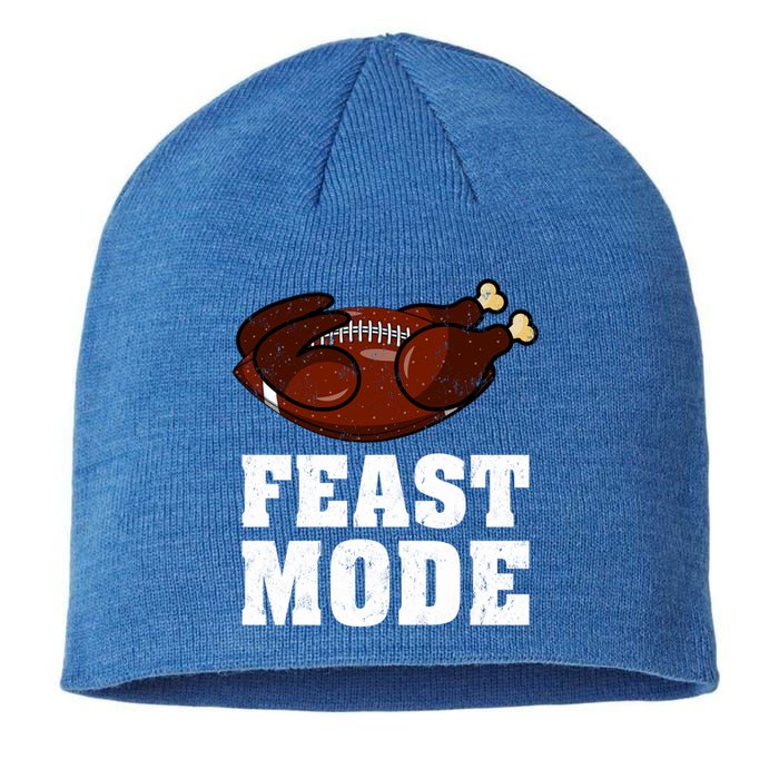 American Football Rugbey Feast Mode Thanksgiving Meaningful Gift Sustainable Beanie