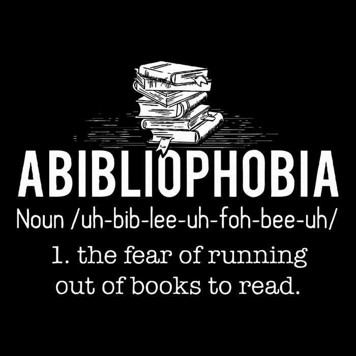 Abibliophobia Funny Reading Bookworm Reader Gift Drawstring Bag