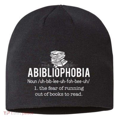 Abibliophobia Funny Reading Bookworm Reader Gift Sustainable Beanie