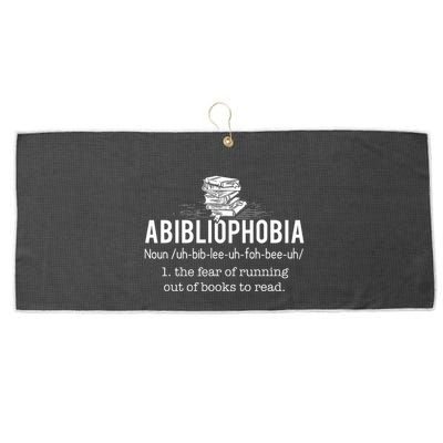 Abibliophobia Funny Reading Bookworm Reader Gift Large Microfiber Waffle Golf Towel