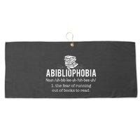 Abibliophobia Funny Reading Bookworm Reader Gift Large Microfiber Waffle Golf Towel
