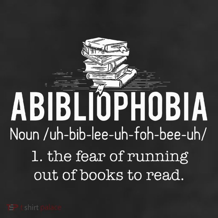 Abibliophobia Funny Reading Bookworm Reader Gift 25L Jumbo Tote