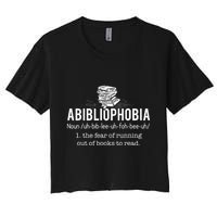 Abibliophobia Funny Reading Bookworm Reader Gift Crop Top