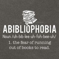 Abibliophobia Funny Reading Bookworm Reader Gift Cotton Canvas Backpack