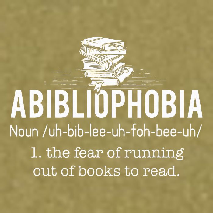Abibliophobia Funny Reading Bookworm Reader Gift Garment-Dyed Women's Muscle Tee