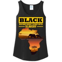 Africa Pride Black History Didn't Start With Slavery Ladies Essential Tank