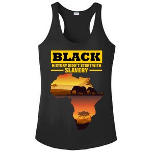 Africa Pride Black History Didn't Start With Slavery Ladies PosiCharge Competitor Racerback Tank