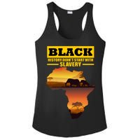 Africa Pride Black History Didn't Start With Slavery Ladies PosiCharge Competitor Racerback Tank