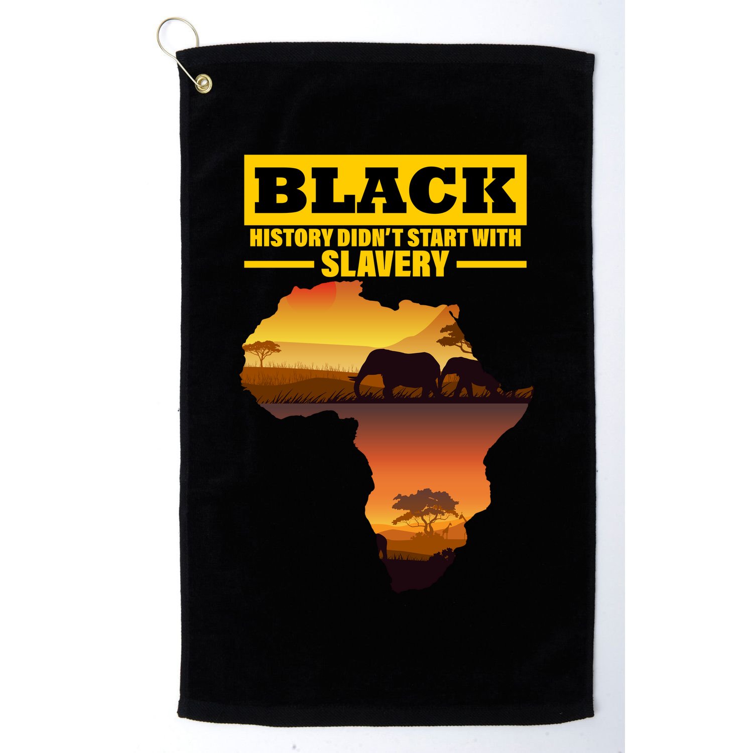 Africa Pride Black History Didn't Start With Slavery Golf Towel