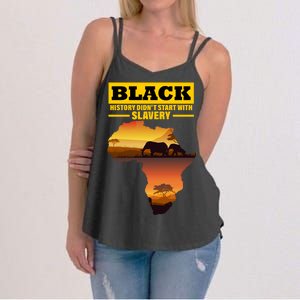 Africa Pride Black History Didn't Start With Slavery Women's Strappy Tank