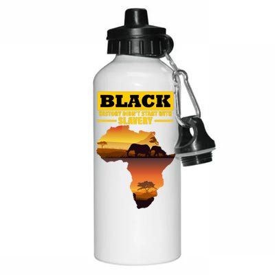 Africa Pride Black History Didn't Start With Slavery Aluminum Water Bottle 