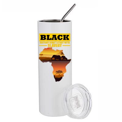 Africa Pride Black History Didn't Start With Slavery Stainless Steel Tumbler