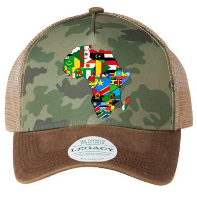 Africa Proud African Country Flags   Legacy Tie Dye Trucker Hat