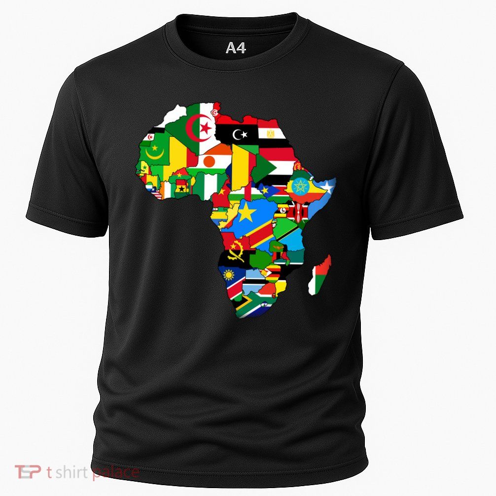 Africa Proud African Country Flags   Performance Shirt