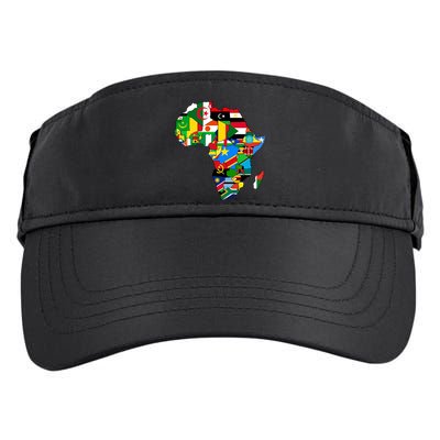 Africa Proud African Country Flags   Adult Drive Performance Visor