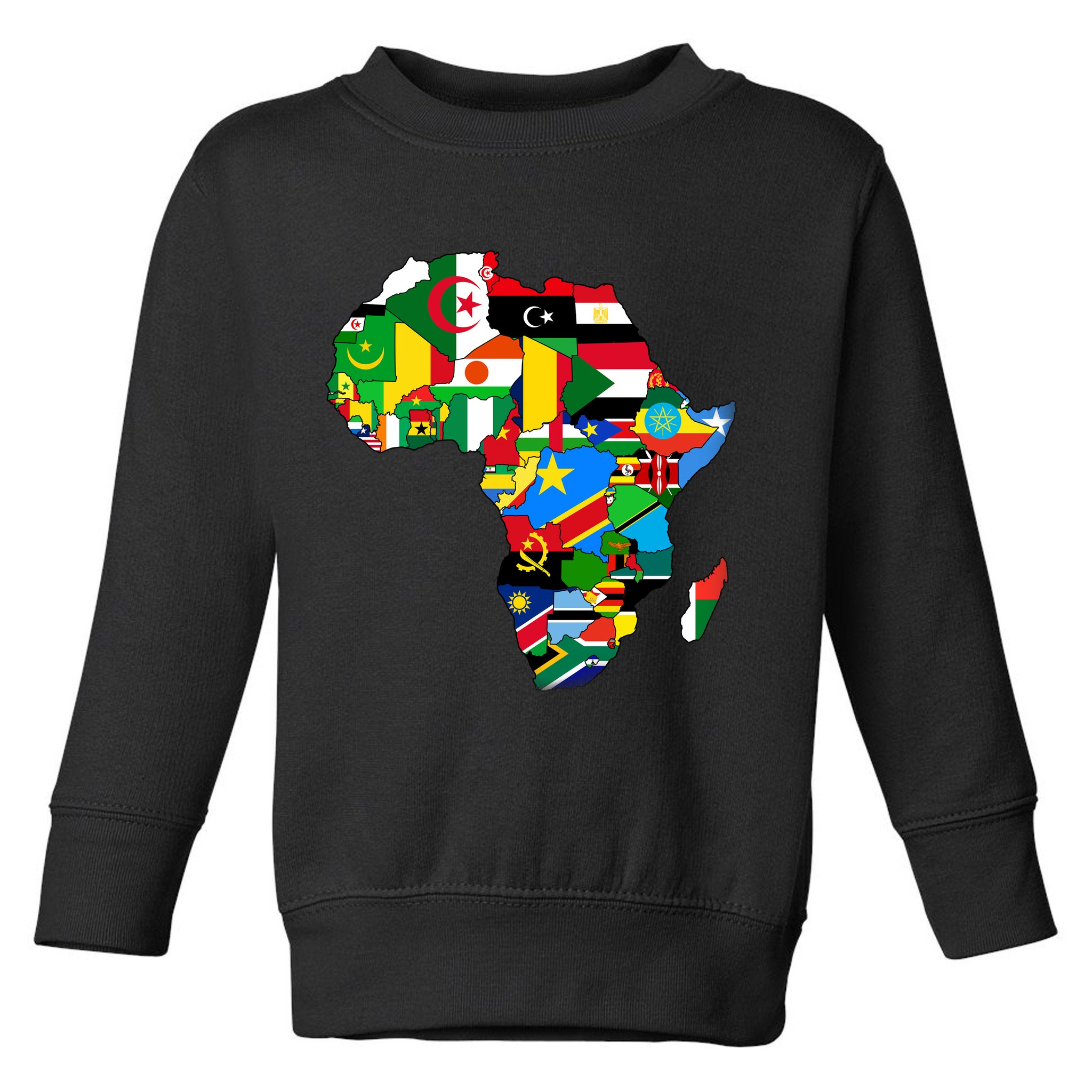 Africa Proud African Country Flags   Toddler Sweatshirt
