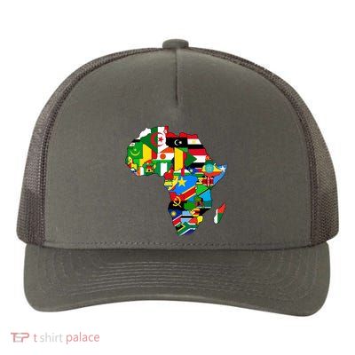 Africa Proud African Country Flags   Yupoong Adult 5-Panel Trucker Hat