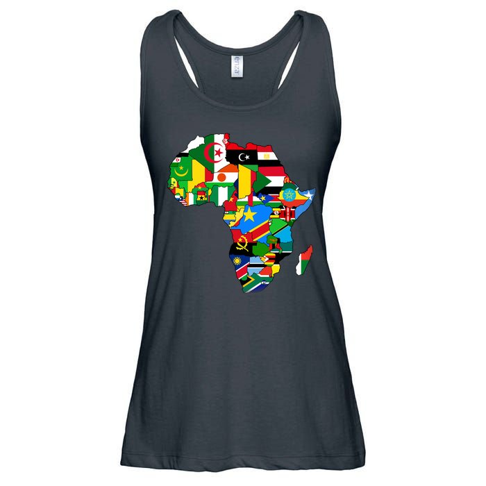 Africa Proud African Country Flags   Ladies Essential Flowy Tank