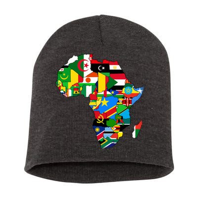 Africa Proud African Country Flags   Short Acrylic Beanie