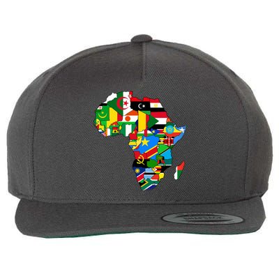 Africa Proud African Country Flags   Wool Snapback Cap