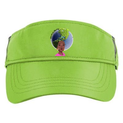 African American Afro World Earth Adult Drive Performance Visor